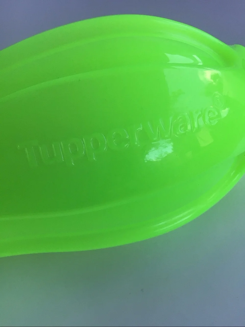 Tupperware lime neon green water bottle